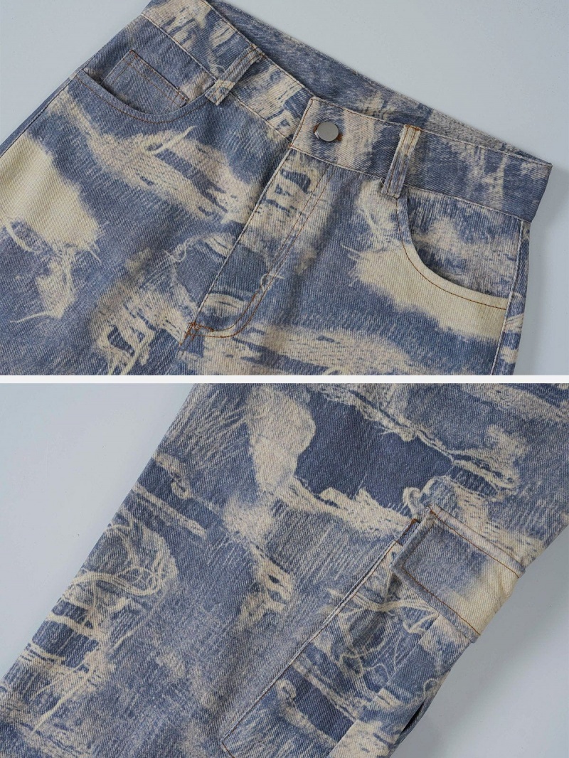 Jean Aelfric Eden Tie Dye Distressed Bleu | LGN-19272051